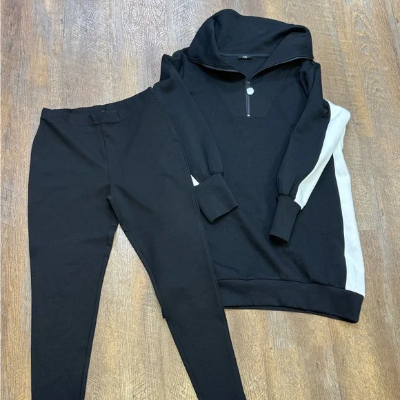 Ruti lounge set, M/L Color block top - Picture 1 of 9